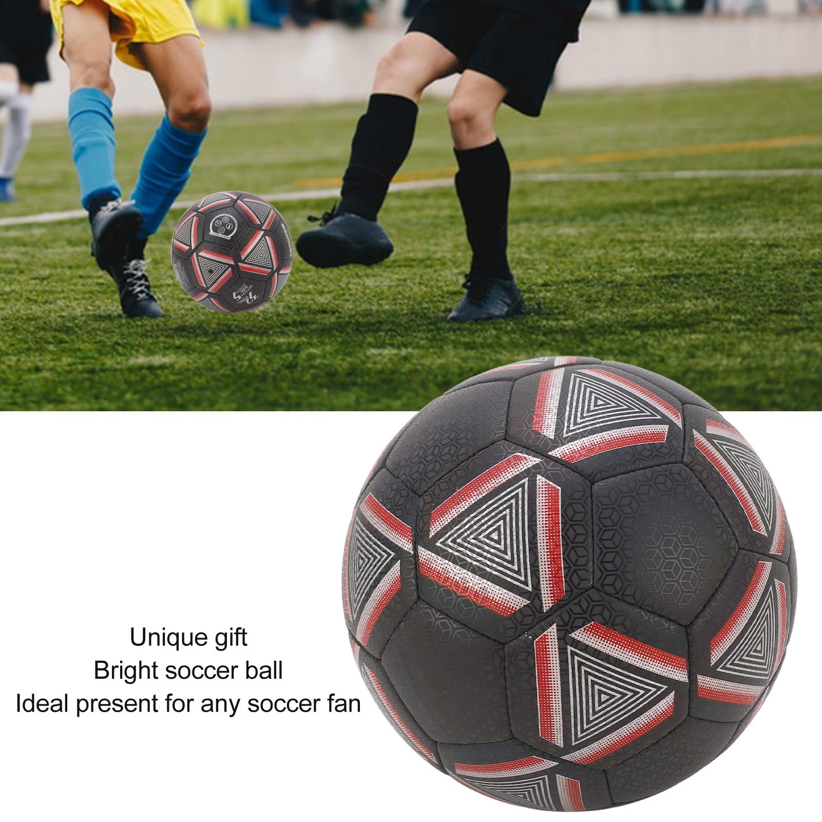 Reflecterende Voetbal, Coole Standaard Lichtgevende Voetbal Maat 5 Elastisch Multifunctioneel voor Mannen Tieners Nachtspellen