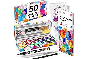 Watercolor Paint Set for Adults - Unleash Your Creativity with 50 Vibrant Hues