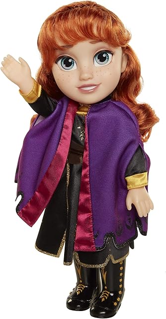 Disney Frozen 2 Anna Adventure Doll, 14" Tall with Violet Travel Cape, Boots & Gorgeous Hairstyle - for Ages 3+