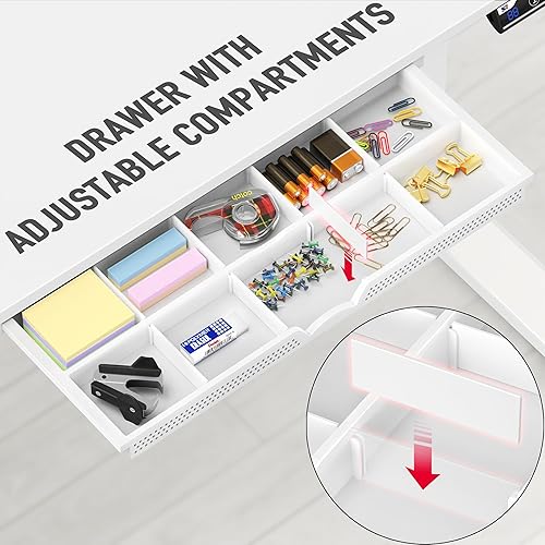 Miniatura 32 de SHW - Escritorio de pie eléctrico de altura regulable con memoria - 48 x 24 pulgadas, marrón rústico Marrón