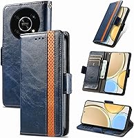 Vista 55 de Funda para Honor X7, Funda para Honor Play 30+ Plus Funda de piel sintética con ranuras para tarjetas Funda con soporte abatible Rojo