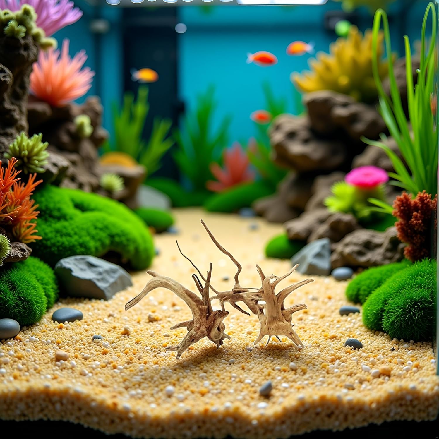 WLngtv Natural Driftwood Branches for Aquarium, 8-10 cm, Aquarium Driftwood Branches Natural Wood Reptiles Trunk Wood Fish Tank Decoration Plant Stump Ornament Landscaping Decoration