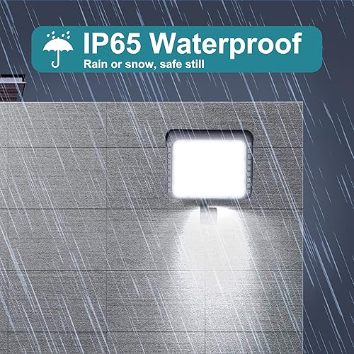 Miniatura 4 de SERWING Luz de inundación LED de 150 W del atardecer al amanecer, luz de inundación LED para exteriores con montaje en nudillos, luces de inundación