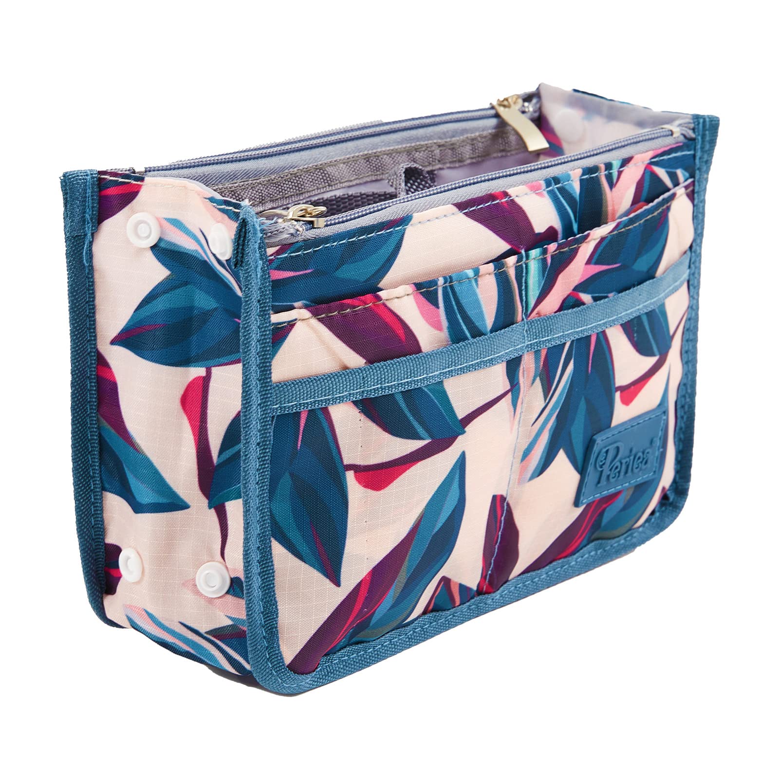 Periea 'Signature' Luxury Handbag Organiser Insert - 3 Sizes - (Seafoam Waves, Large) — view 87