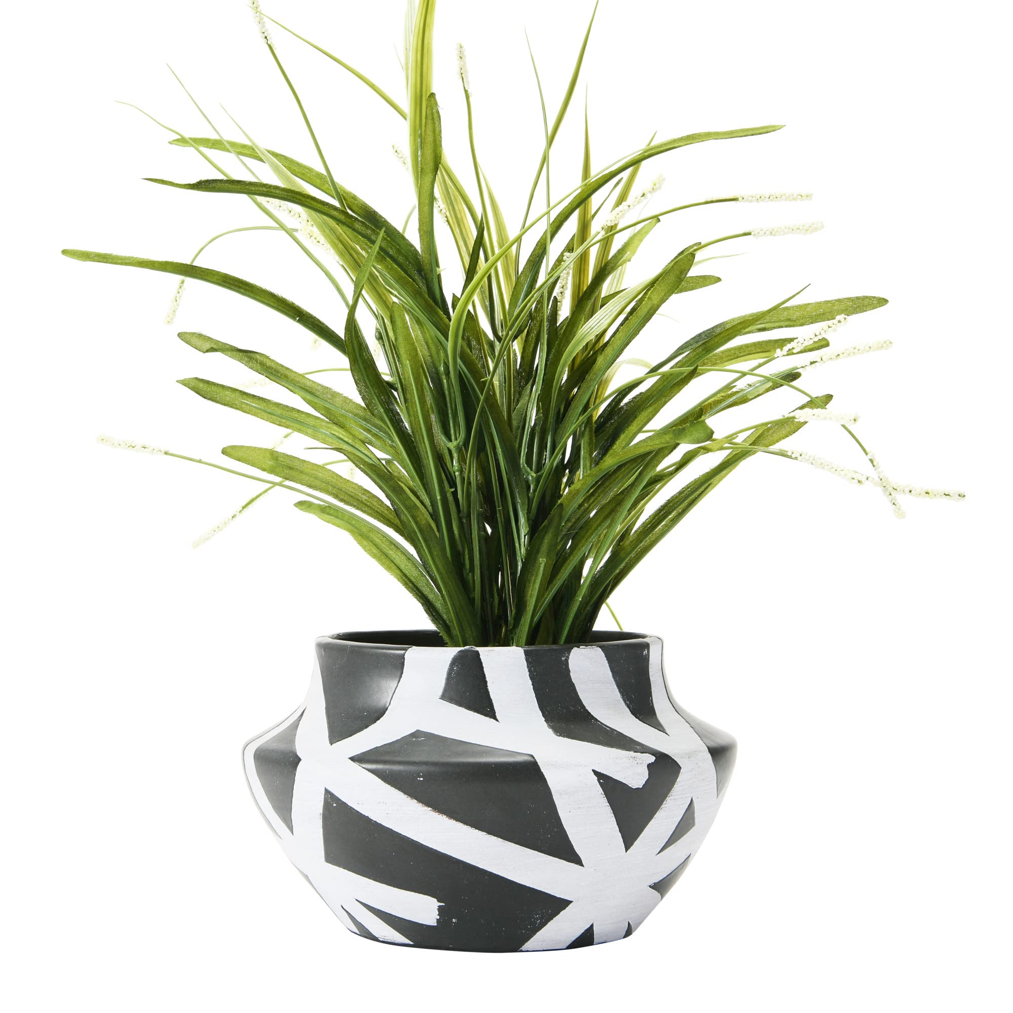 Bloomingville Deko Blumentopf Avo Kollektion – Schwarz-braun, Terrakotta/Keramik, 12x12 Cm, Handgefertigt