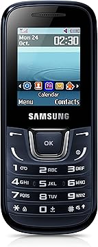 Samsung E1280 Sim Free Unlocked Simple Mobile Phone Blue Black
