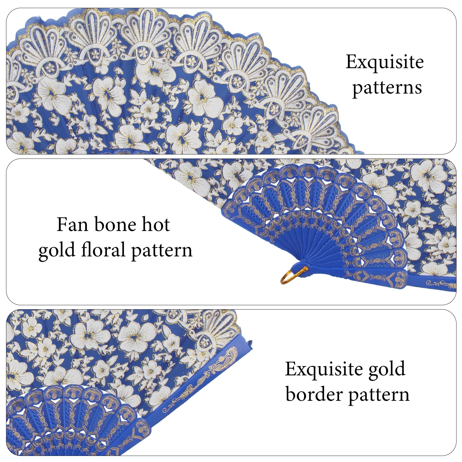 AWCIGG Eventail Japonais Kanagawa Sea Waves Éventail Décoration