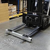 Vista 5 de Master Magnetics Barredora magnética de piso, tipo colgado, para carretilla elevadora, ancho de barrido de 48 pulgadas, liberación rápida, MRHS48RXC