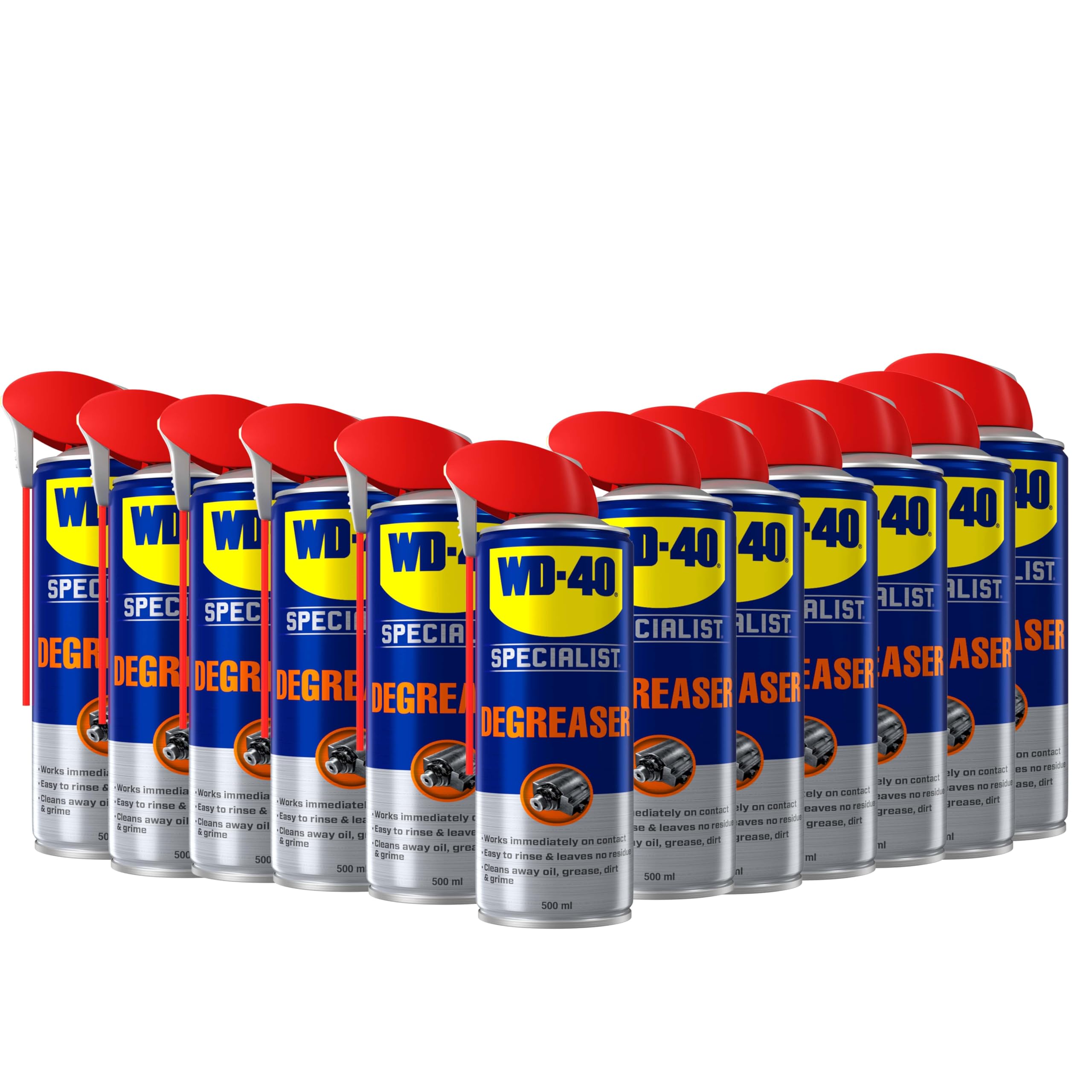 Wd-40 Specialist Degreaser 12 Pack Of 500Ml: Professional Strength Cleaner & Degreaser. Dissolves Stubborn Grease, Restores Surfaces To Pristine Stat 5032227443938