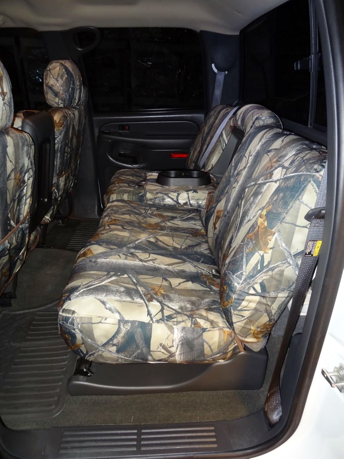 Durafit Seat Covers | Made to fit 2003-2006 Chevy Silverado LT Double Cab Front and Back Seat Cover Set | Front 40/20/40 Split Seat and Rear 60/40 Split Bench Seat | XD3 Camo Endura