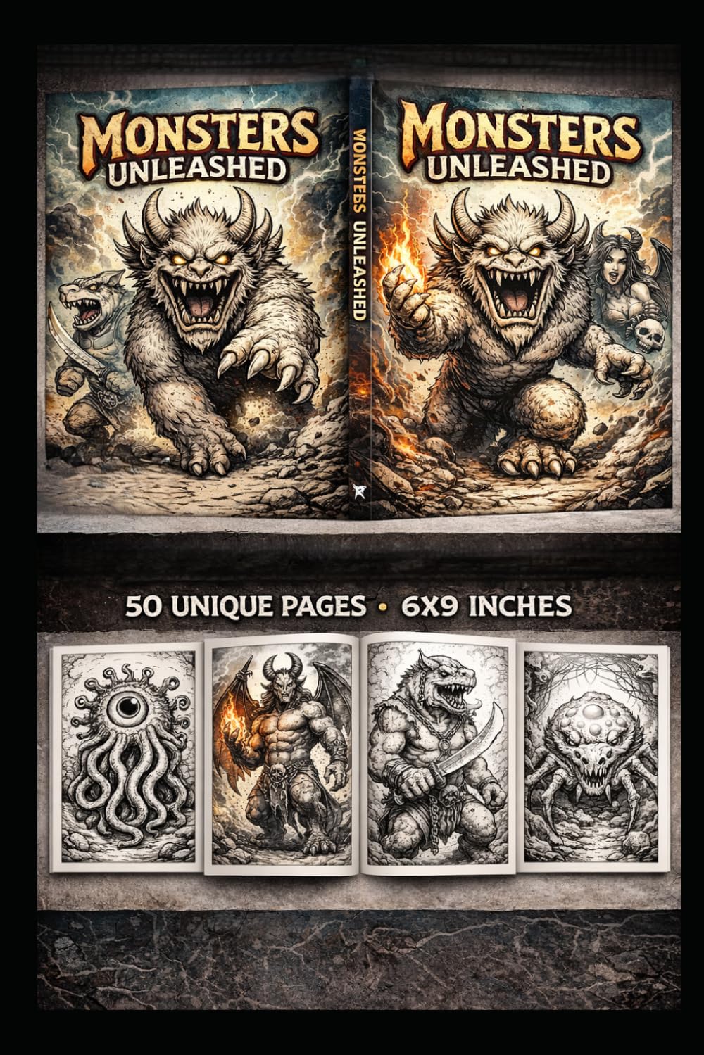 Monsters and Mythic Creatures Coloring Book: Advanced Coloring Series (Advanced Coloring Books)