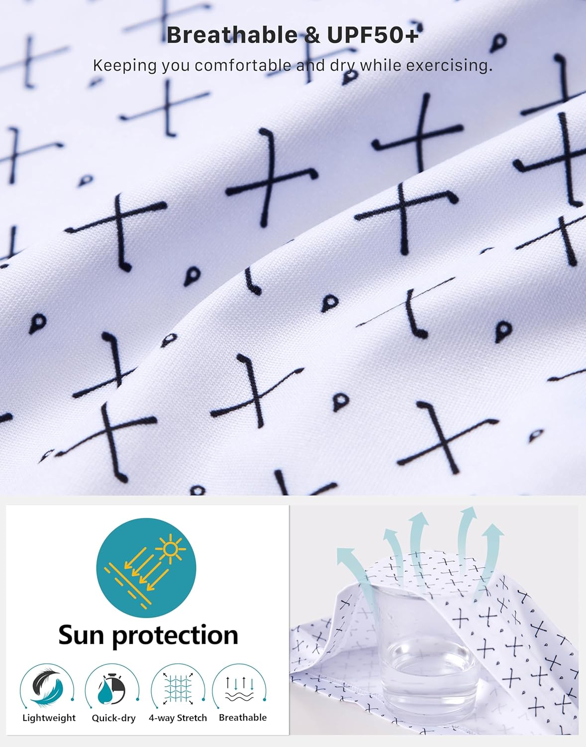 Men's Golf Shirt Short Sleeve Dry Fit Polo Moisture Wicking Print Collared Golf Shirts for Men Casual Lightweight - Image 5