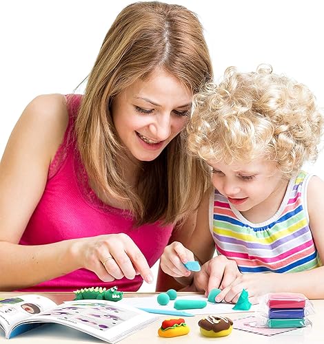 Miniatura 2 de Sago Brothers Arcilla seca al aire 24 colores arcilla modeladora de juguetes para niños 3 años de edad kit de arcilla de moldeo sin ensuciar modelo