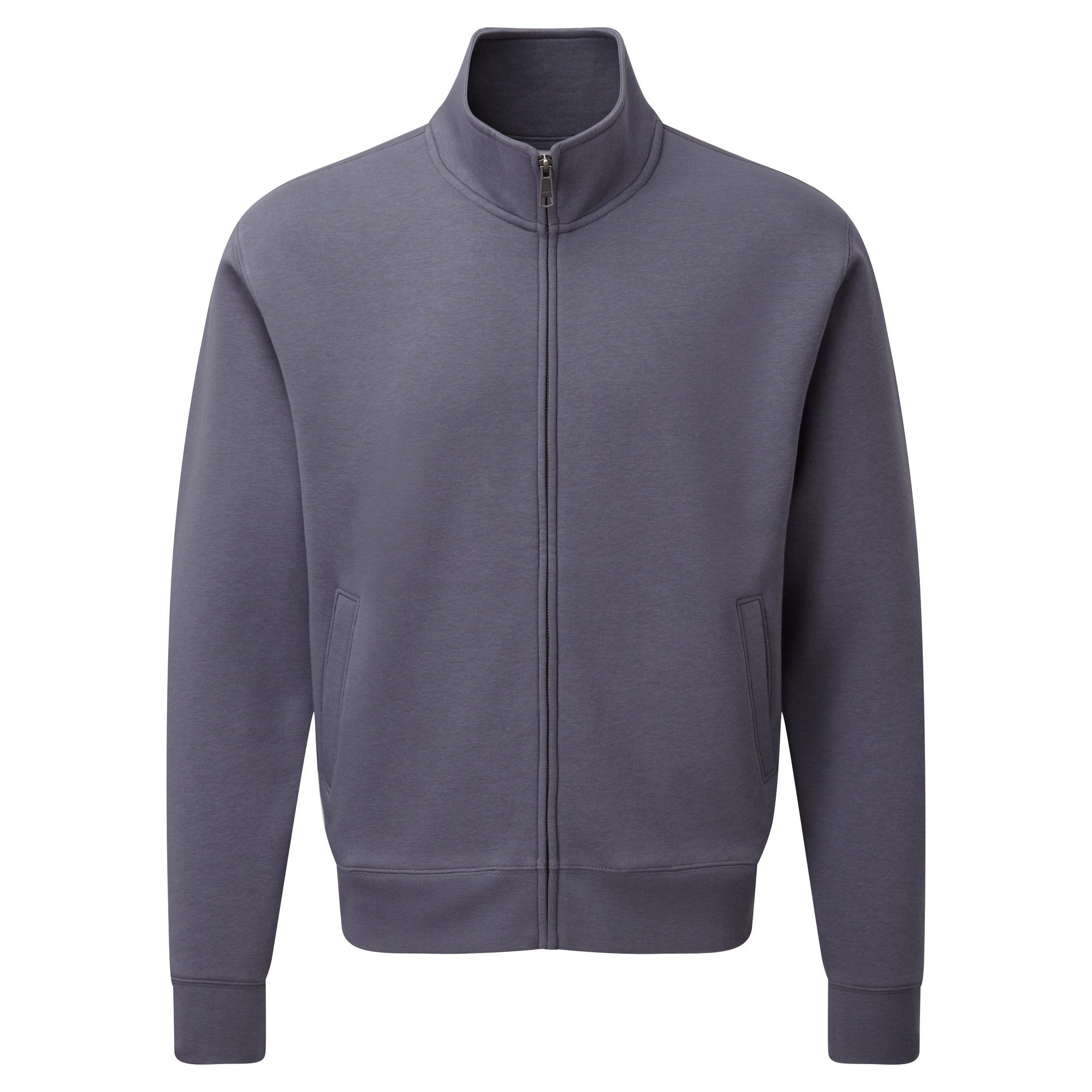 Russell Men's Convoy Grey Authentic Full Zip Sweatshirt Jacket (3Xl) (Convoy Grey)