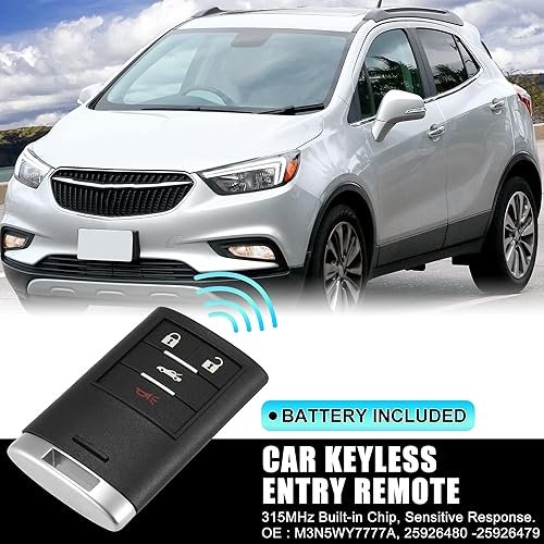 Miniatura 2 de X AUTOHAUX 2 unids 315MHz M3N5WY7777A reemplazo de entrada sin llave remoto llavero coche para Chevrolet Corvette 2008-2013 4 botones