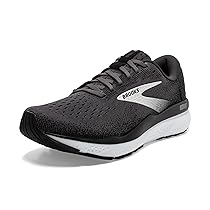 BROOKS Ghost 16, Sneaker Donna, Nero, Grigio, Bianco, 41 EU