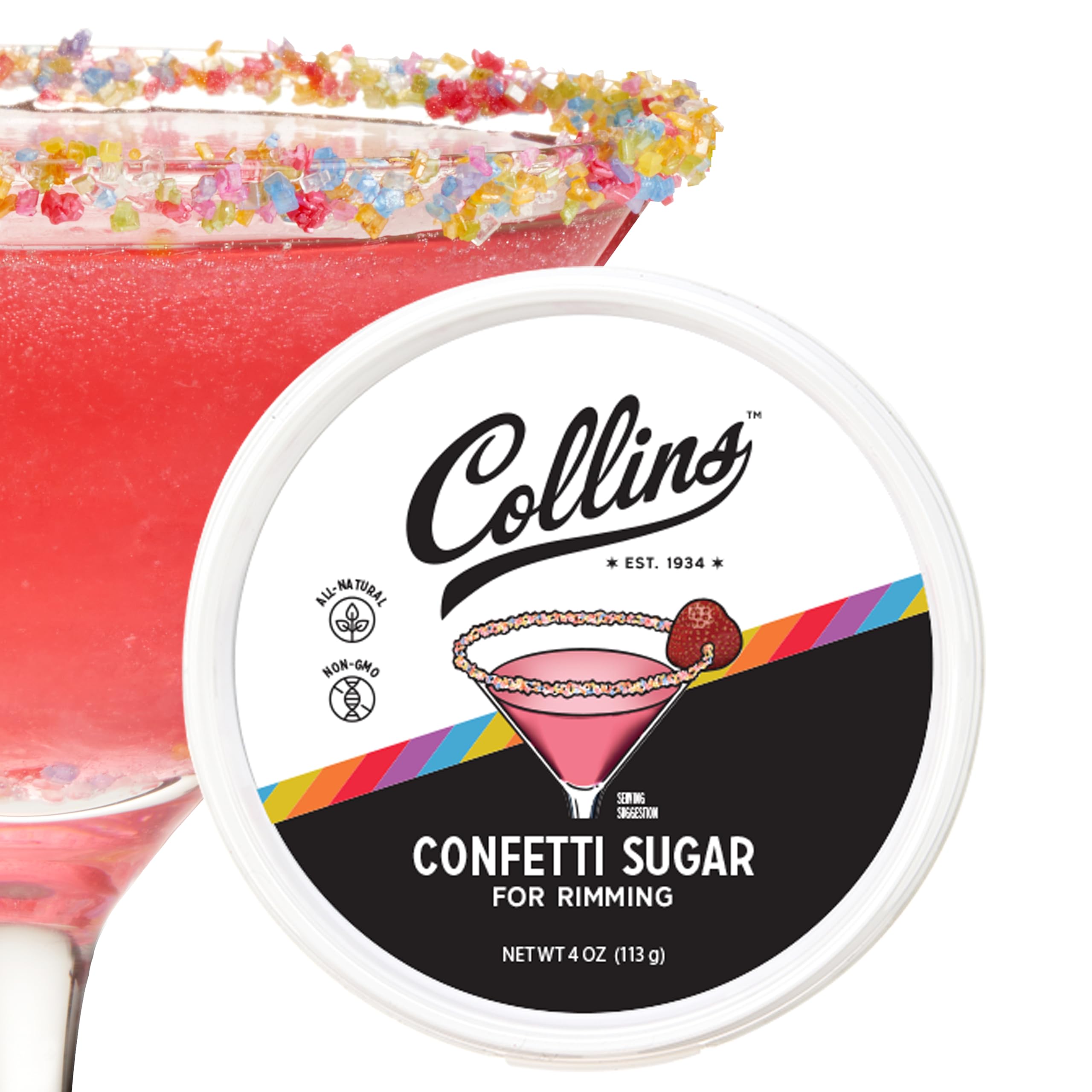 Collins Red Cocktail Sugar - Enhance Your Drinks -11 Collins Red Cocktail Sugar - Enhance Your Drinks -11