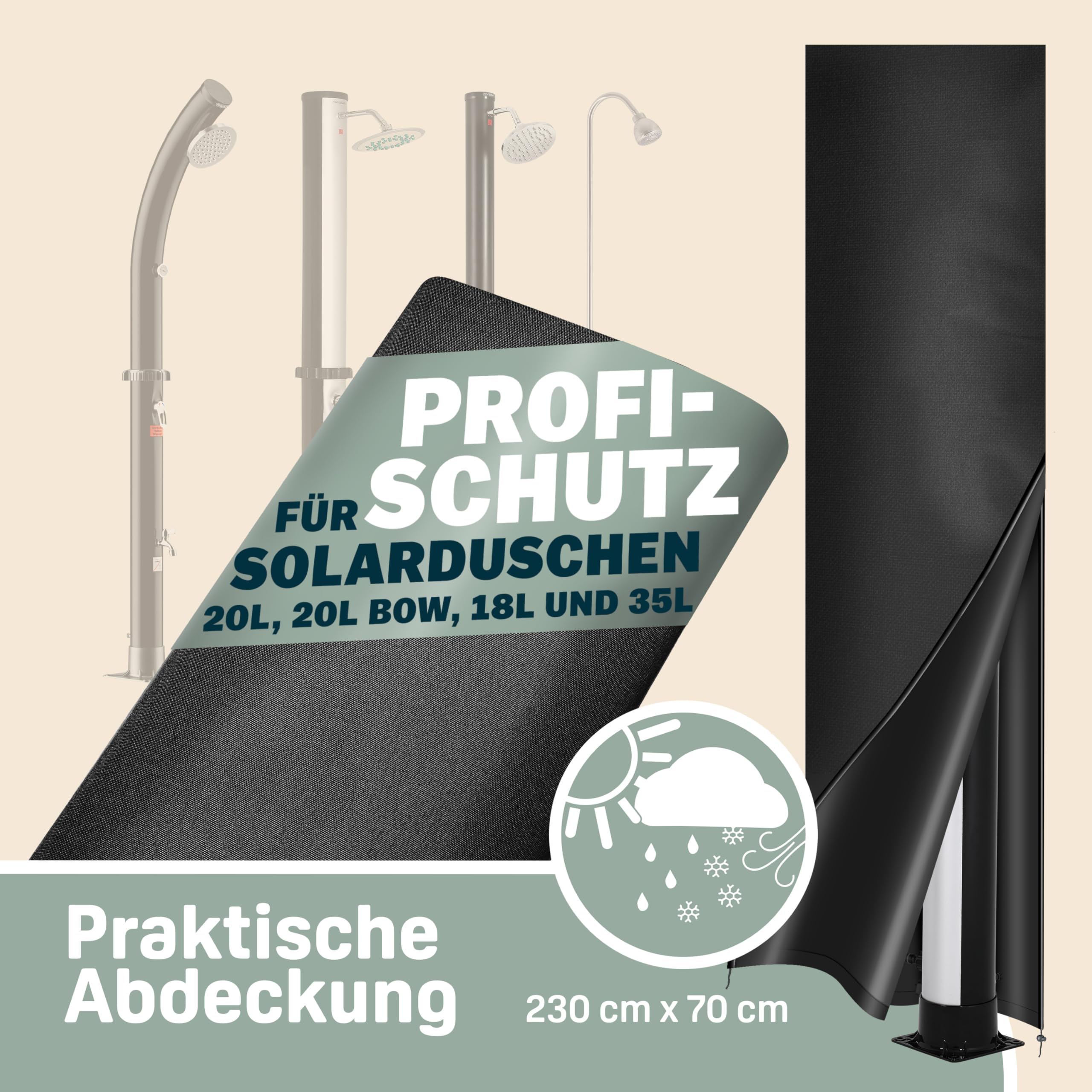 Monzana Solardusche 35 Liter