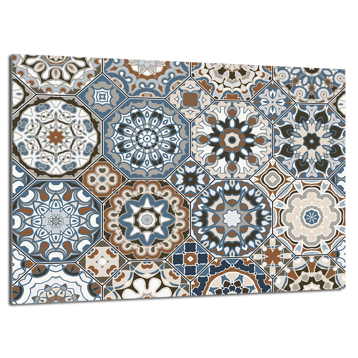 TMK ArtDeko Glasschneidebrett für die Küche 40x30cm – Robust, Hygienisch & Rutschfest – Schneidebrett Glas aus gehärtetem Material – Zusätzliche Arbeitsfläche – Vielseitige Nutzung