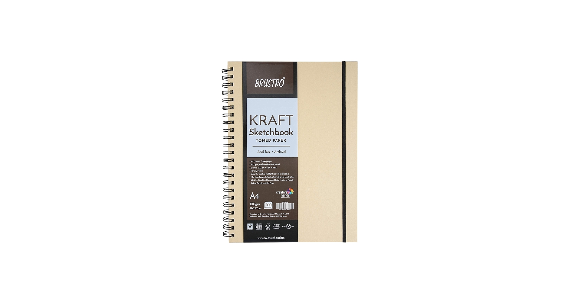 Amazon.com: Brustro Toned Paper - Kraft Sketchbook, Wiro