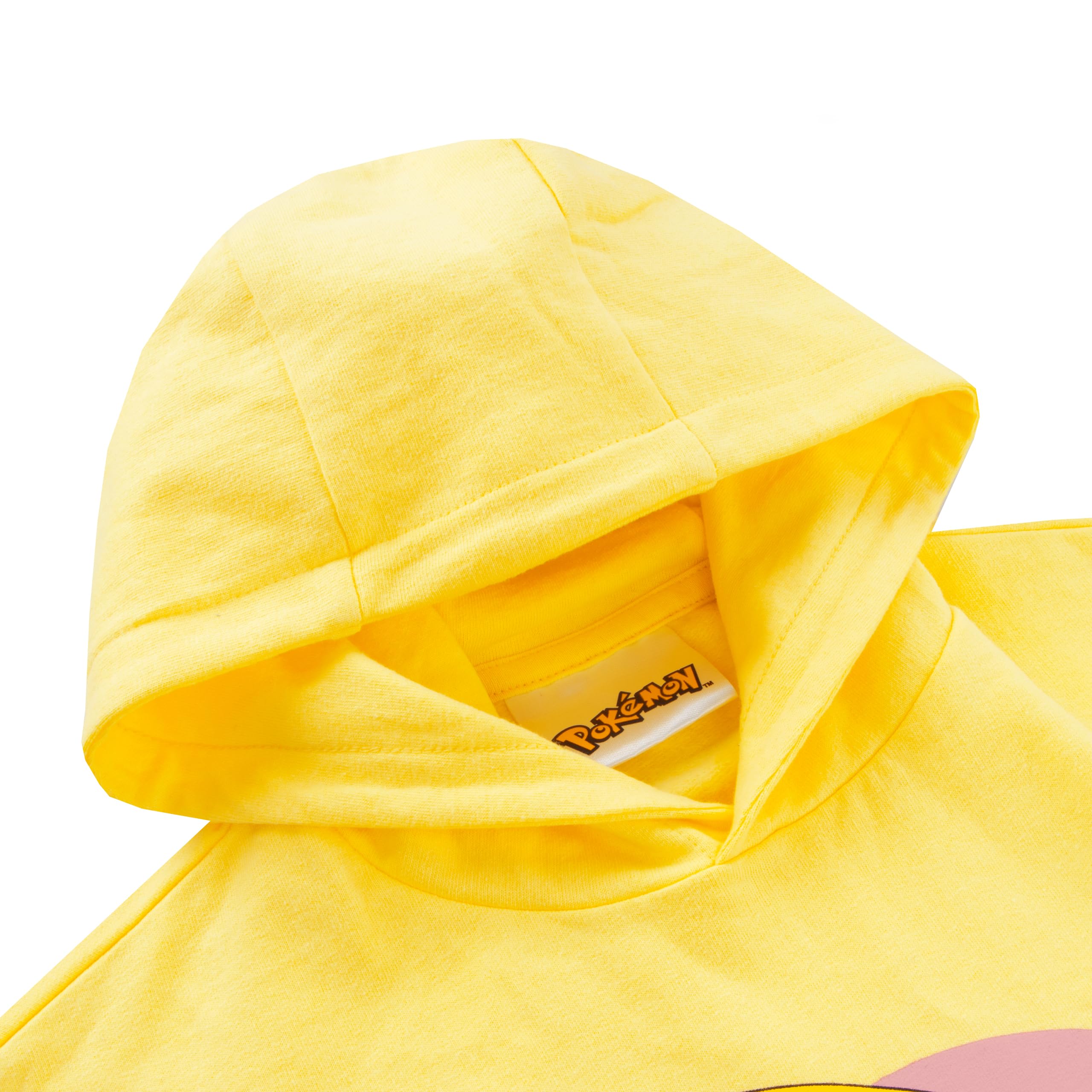 Bluza z kapturem Pokemon dla dziewczynek | Bluza z kapturem Pikachu | Dziewczęca żółta bluzas z kapturems | Wiek od 5 do 12 lat