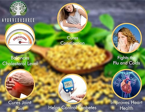 Miniatura 9 de AYURVEDASHREE Semillas de alholva Polvo 200 Gm I Trigonella foenum-graecum Sd. | Methi Powder | Spice Indian Cuisine | Cuidado del cabello | Mejora