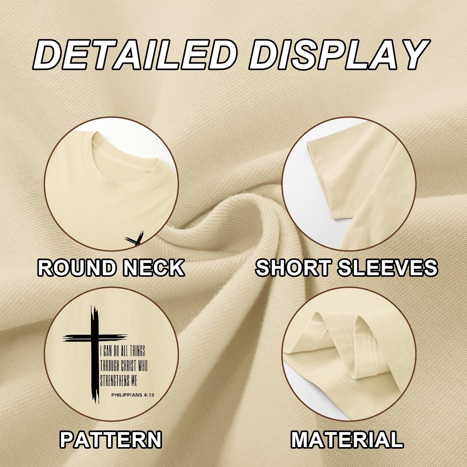 KEEVICI Boys Christian Graphic Tees God Jesus Shirts for Kids Cross Faith Bible Verse Inspirational Religious Cotton T Shirt - Image 7