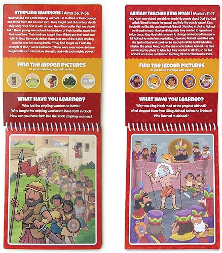 Miniatura 3 de Kanga Toys - Juego de 2 libros de actividades con pincel de agua para actividades de viaje reutilizables con agua