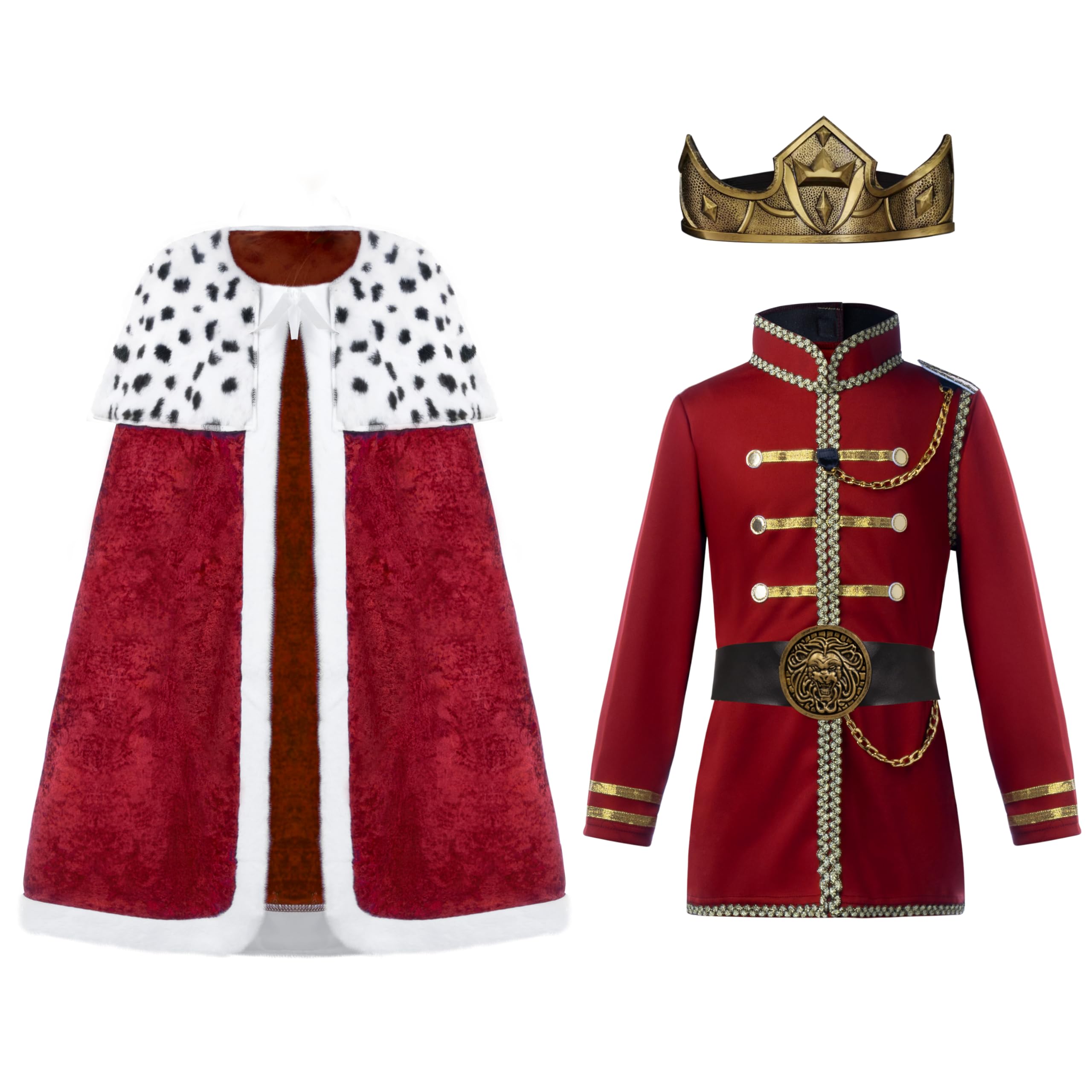 Spooktacular Creations Kostium księcia dla chłopców, strój królewskiego księcia, kostium króla dla dzieci, przebranie na Halloween, imprezy tematyczne