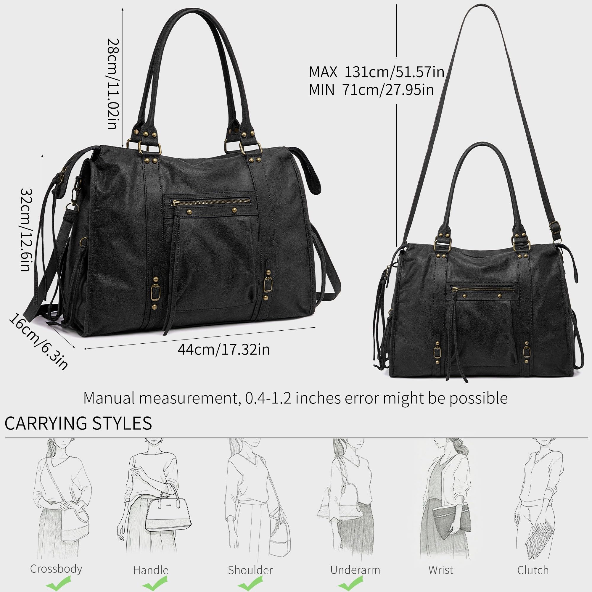 David Jones - Damen Shopper Wildleder, Große Handtasche Vintage A4