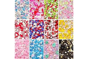 EHOPE 120G Peppermint Glitter Fake Sprinkles Resin Sprinkles