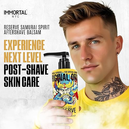 Miniatura 19 de Immortal NYC, Bálsamo para después del afeitado para hombres, fórmula hidratante y calmante para después del afeitado y colonia, 17 onzas