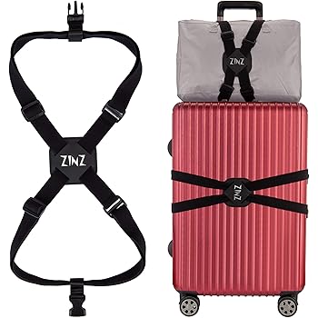 straps inside suitcase