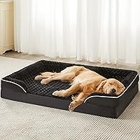 Vista 7 de WNPETHOME - Camas para perros de gran tamaño, sofá cama ortopédica lavable para perros con forro impermeable y parte inferior antideslizante