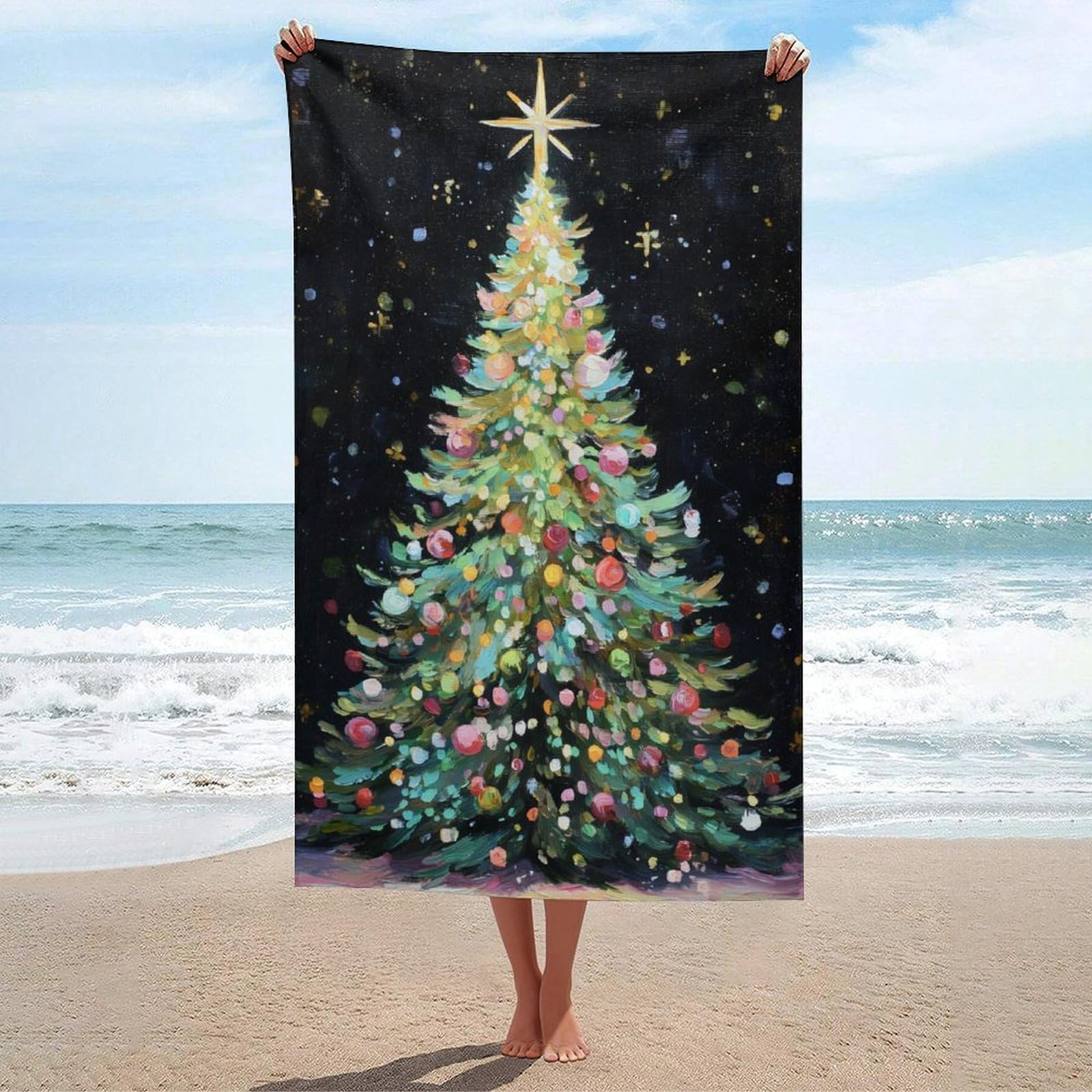 Serviette de plage microfibre grand format serviette de sport compacte drap de bain voyage