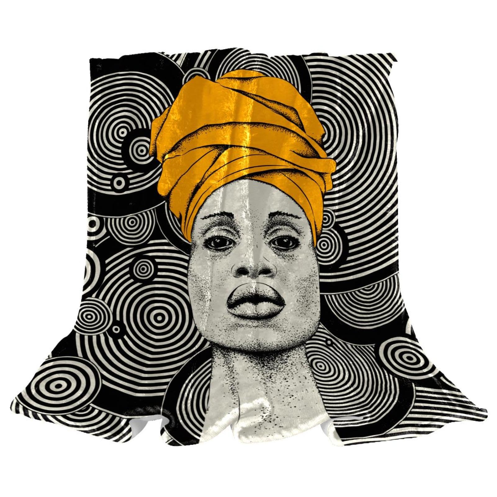 Couverture polaire femme à turban pour ne plus jamais avoir froid sur le canapé