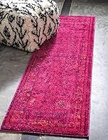 Vista 10 de Unique Loom Medici Collection - Alfombra tradicional vintage botánica azul (2' 2 x 3' 0)