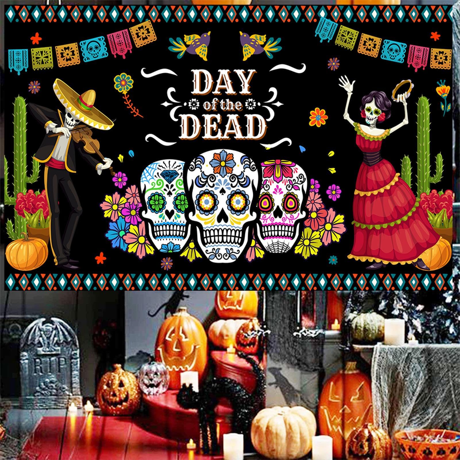 Totenkopf-Hintergrund Für Fotografie – 2,1x1,5 M, Vinyl, Halloween & Party-Deko