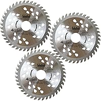 Vista 5 de Paquete de 2 cuchillas de corte de madera para amoladora angular 40T de 4-1/2 pulgadas, corte fino, corte rápido, corte transversal, madera MDF