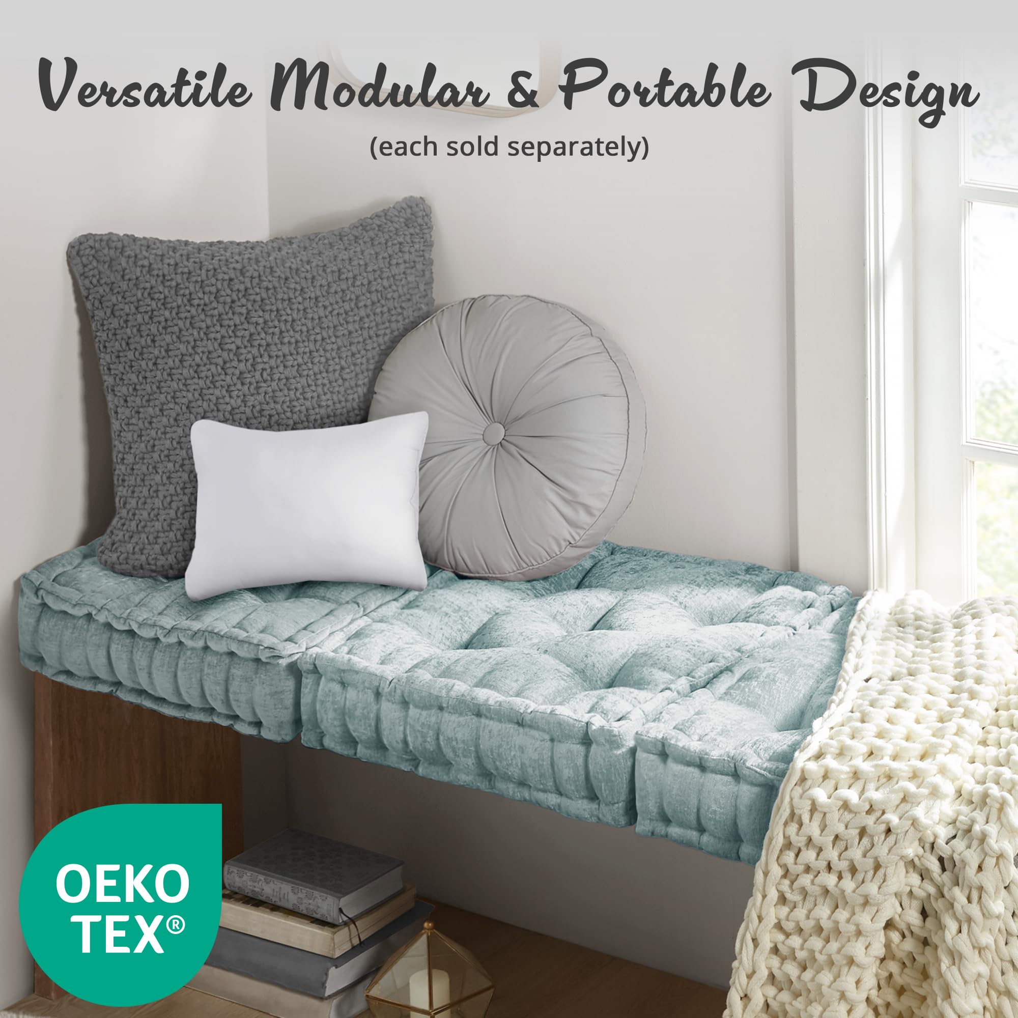 Amazon.com: Intelligent Design Azza Floor Pillow, Large Cushions