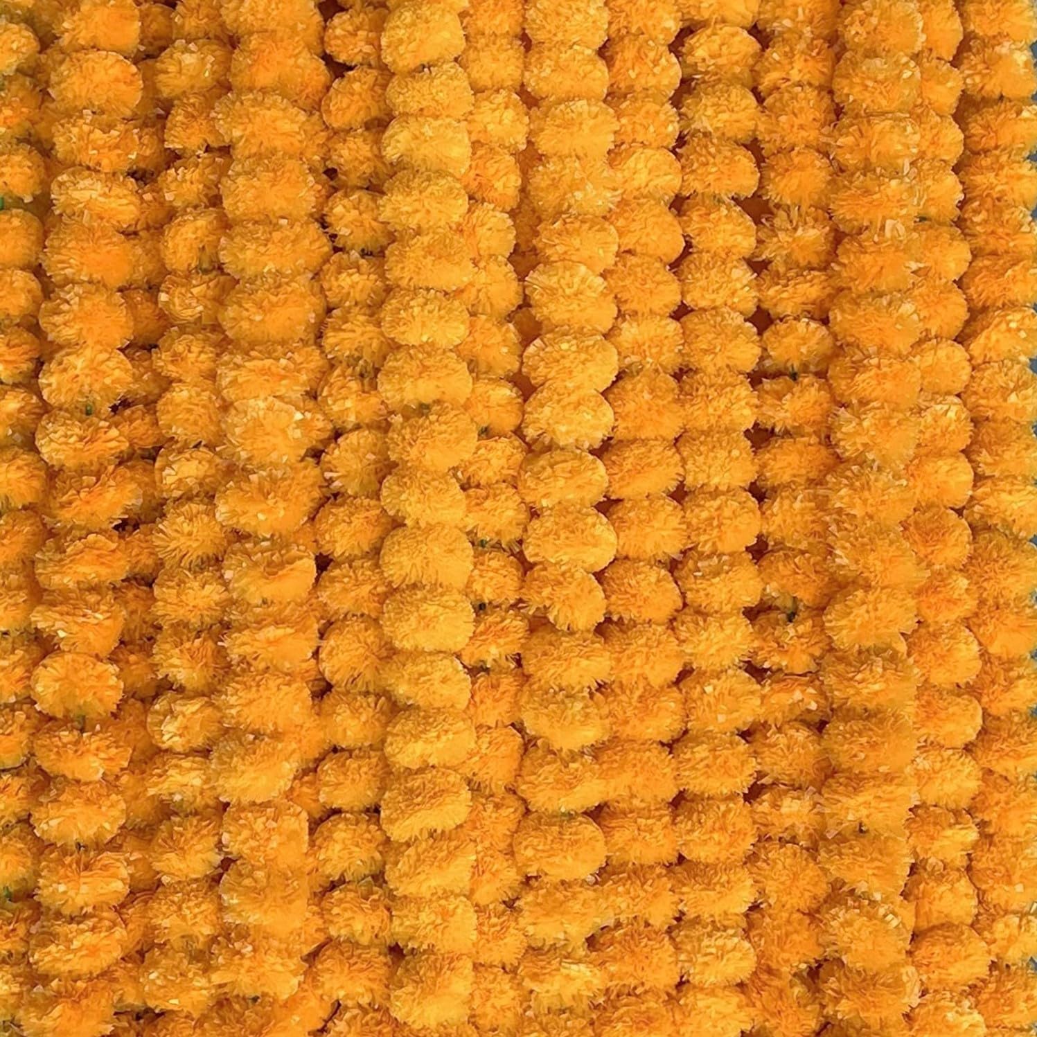Guirlande de calendula artificiel pour réussir votre décoration de table de mariage et fête d'automne