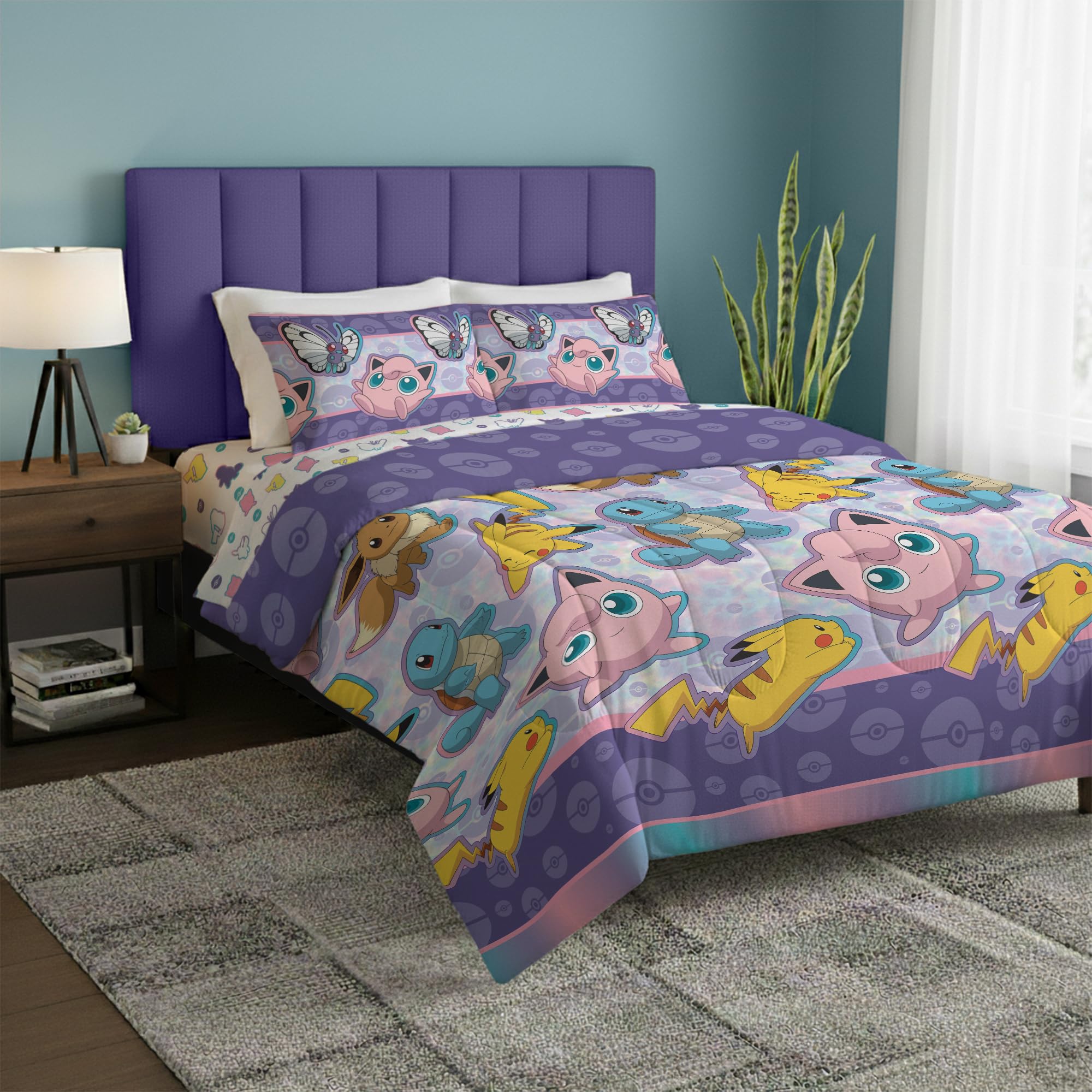 Northwest Pokemon in a Bag Bed Set, Polyester, Friendly Battle, Full
