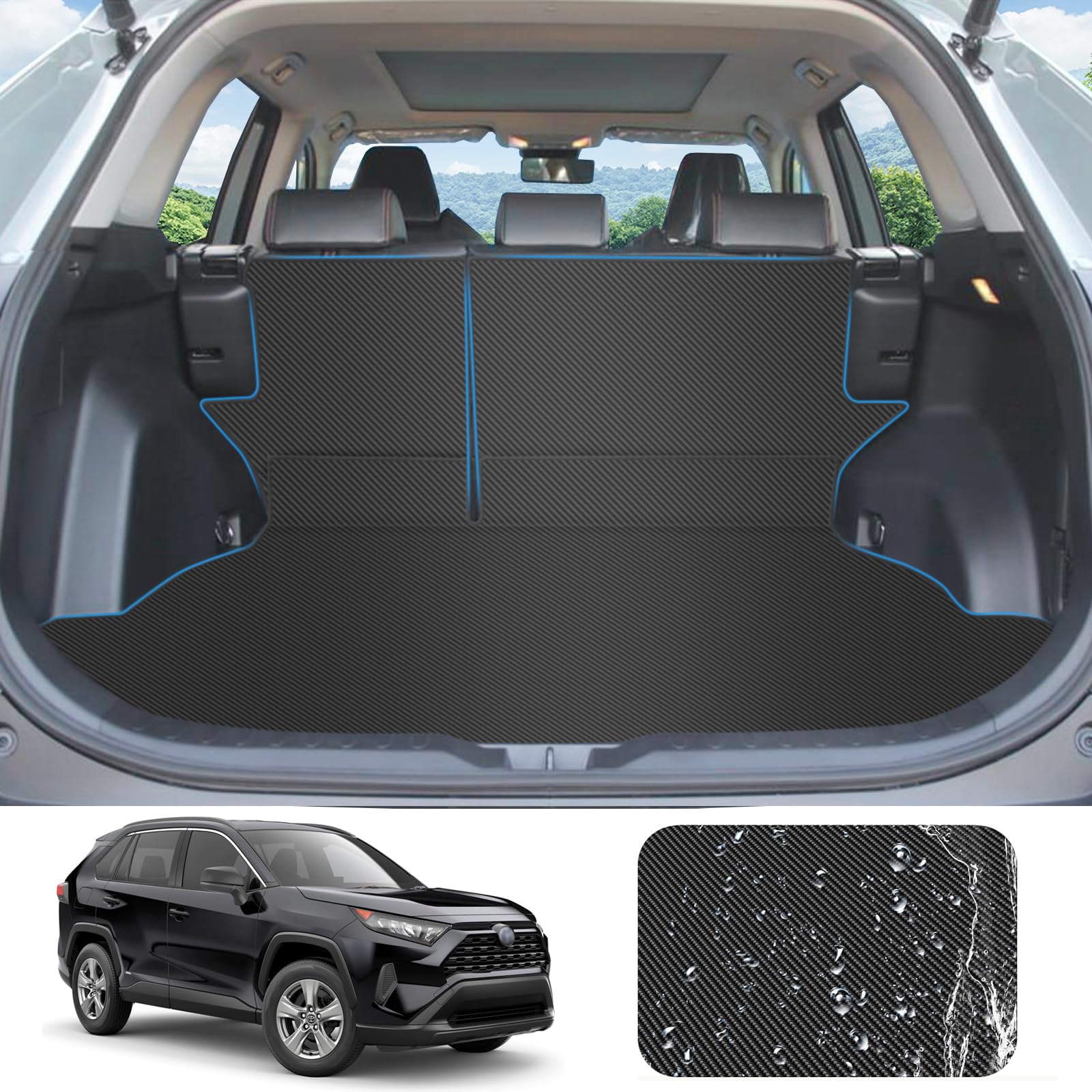 Amazon.co.jp: YORKNEIC 新型 RAV4 ラゲッジマット 50系 2019年～現行 