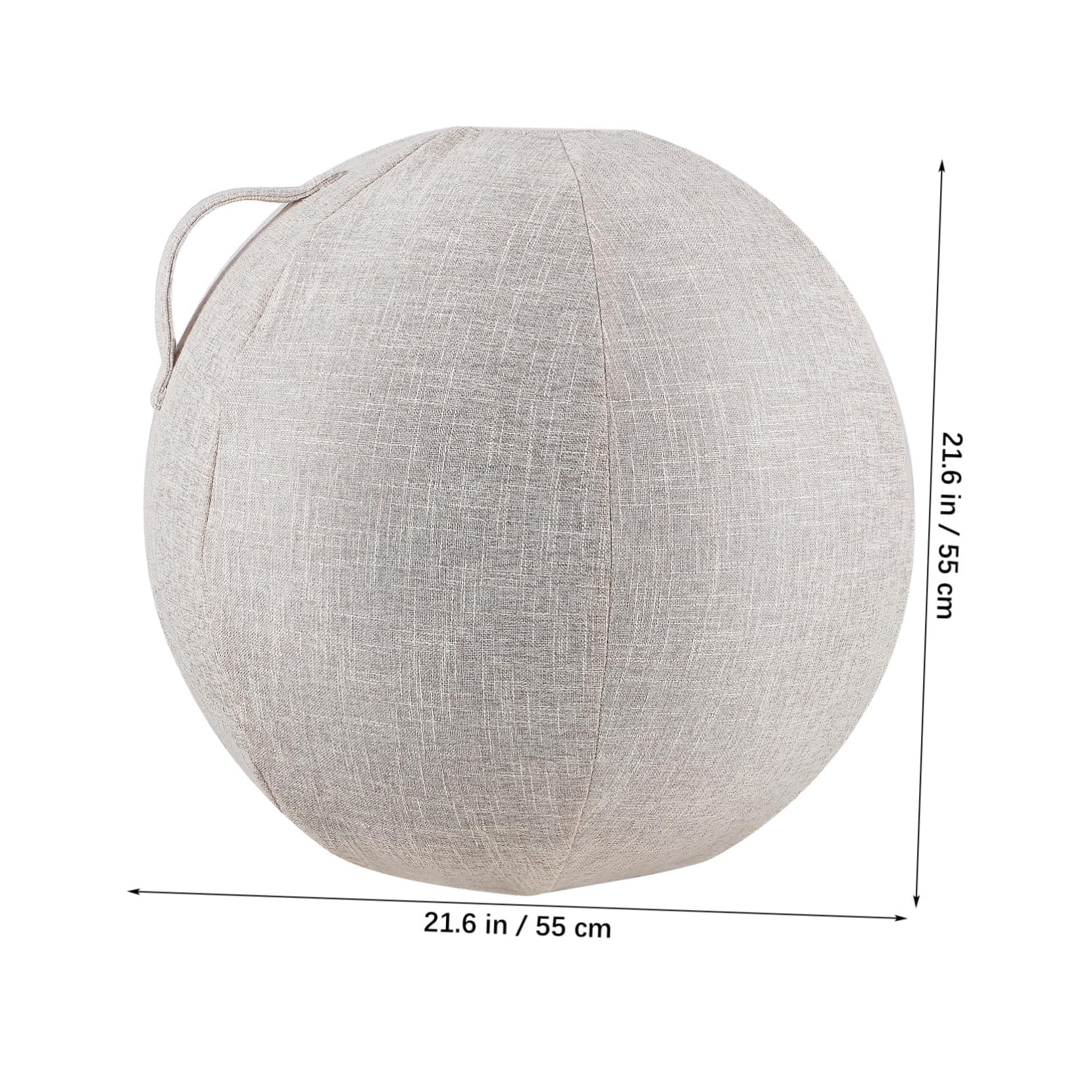 KOMBIUDA Durable Portable Yoga Ball Cover Breathable Slip Sleeve for Exercise Fitness Convenient Zipper Design for Home Gym Use