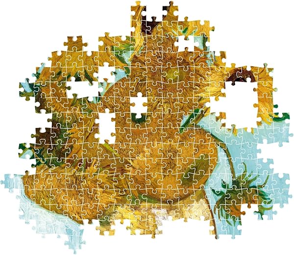 Clementoni 31438 Van Gogh Vase mit Sonnenblumen Puzzle 1000 Teile, Museum Collection, Geschicklichkeitsspiel für die ganze Familie, Erwachsenenpuzzle ab 14 Jahren Mehrfarbig L - 5