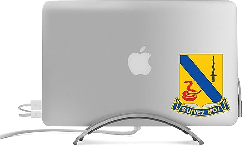 Miniatura 2 de Calcomanía reflectante DUI del 14 Regimiento de Caballería del Ejército de EE. UU., calcomanía a todo color de cinco pulgadas de alto sobre material