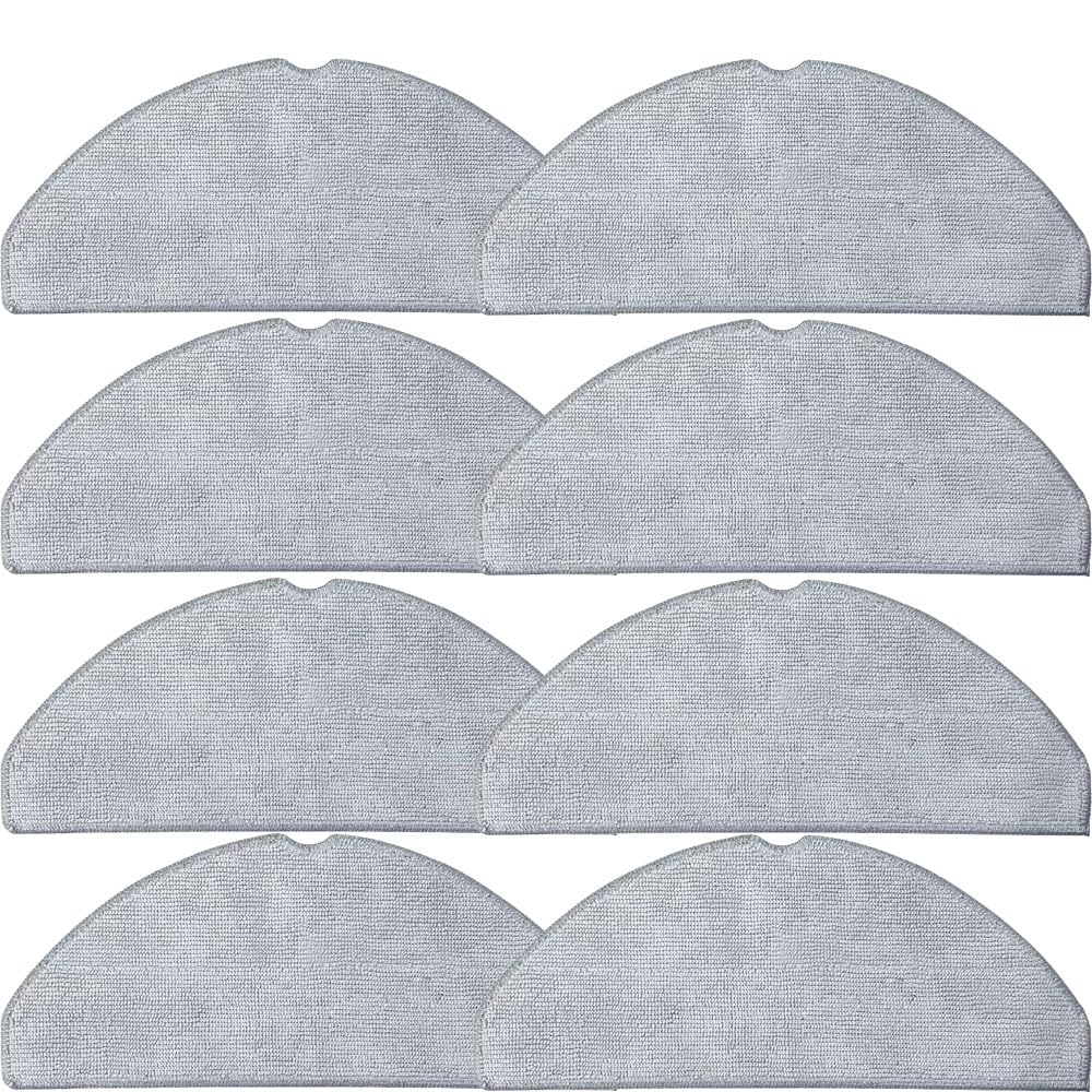 COYICOLI 8 Pack Mop Cloth Pads Replacement for Tapo RV30 Max / RV30 Max Plus / RV20 Max / RV20 Max Plus Robot Vacuum, Washable Reusable Microfiber Mopping Pads Accessories