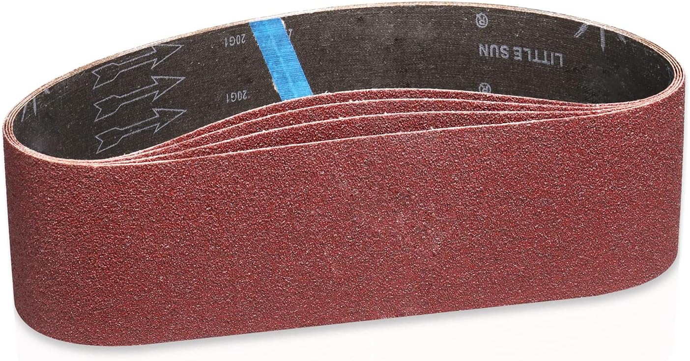 Sackorange 8 Pack 120 Grit 4 X 36 Inch Silicon Carbide Sander Belt