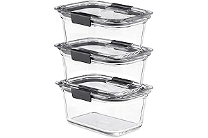 Rubbermaid Pantry & Fridge Brilliance Glass Food Storage Containers