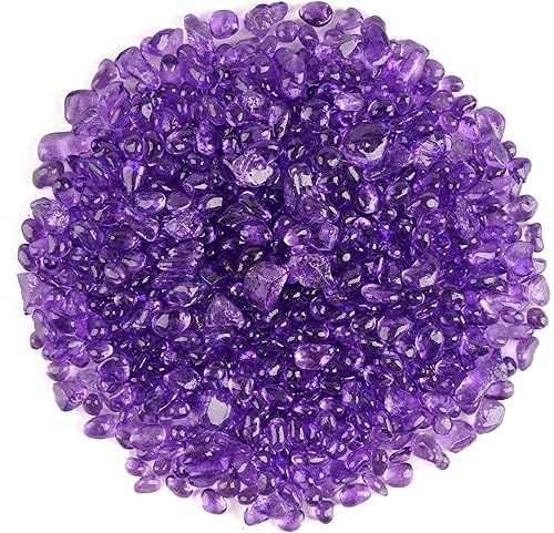 Miniatura 18 de Piedras artificiales de cristal de mar, no tóxicas, para terrario o acuario de tortuga, 1 libra / 460 g (rellena 1 taza), para decoración de Azul